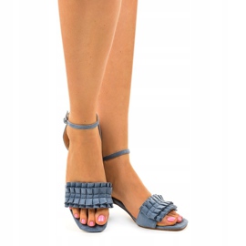Eleganti sandali blu navy sul post 1487-11 1