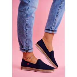 Espadrillas da donna Big Star Slip-on Navy Blue FF276036 blu navy 1