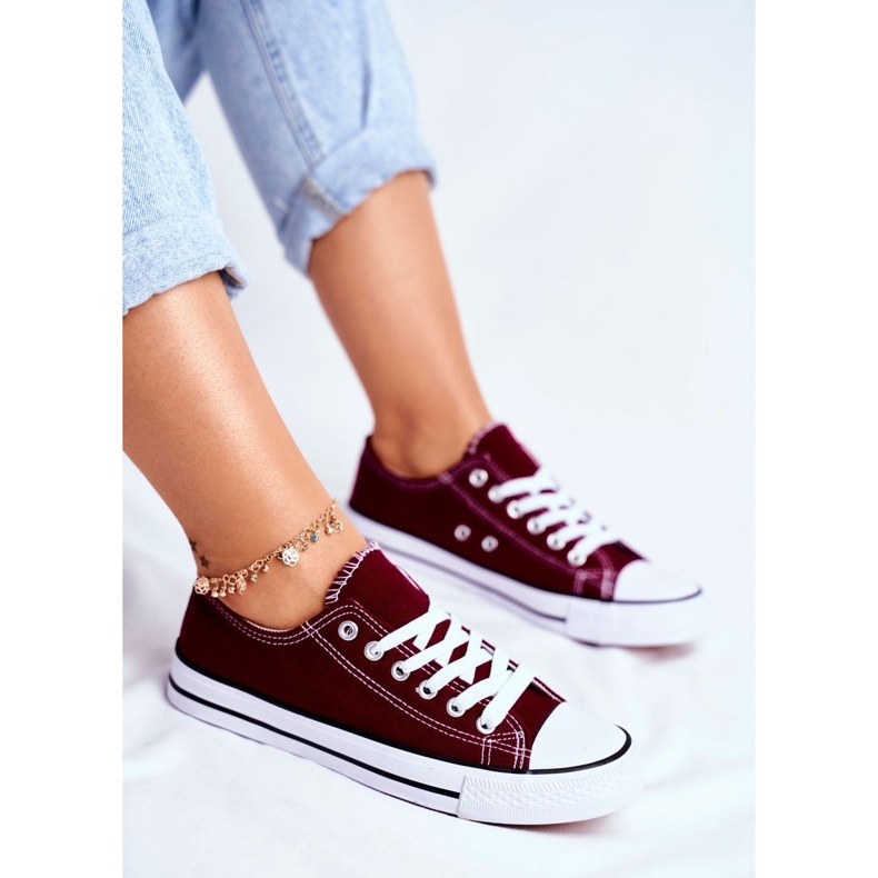 PS1 Sneakers Classiche da Donna Maroon Omertà rosso 1