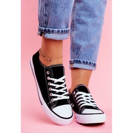 PS1 Sneakers Omerta Nere con Suola Bianca nero 2