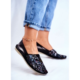 Ballerine da donna Maciejka Pelle Nero 01930-70 / 00-0 multicolore 1