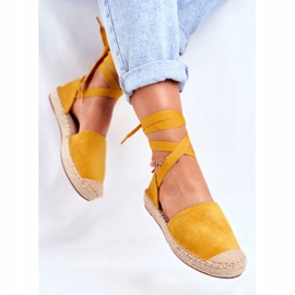 PS1 Espadrillas da donna annodate Bonjour Gialle giallo 2