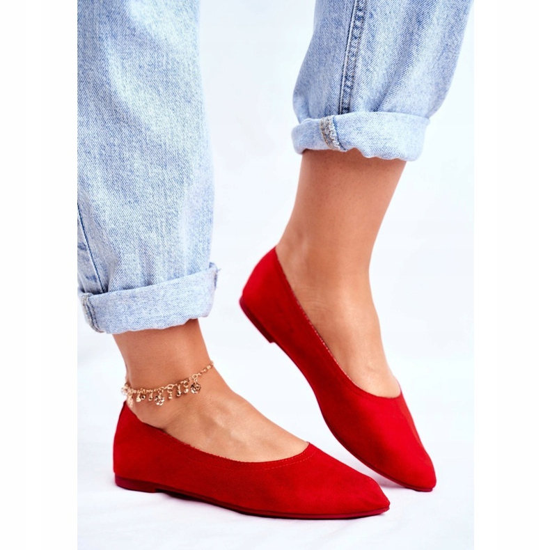 PS1 Ballerine Donna Eco-Suede Rosso Bellissima 1