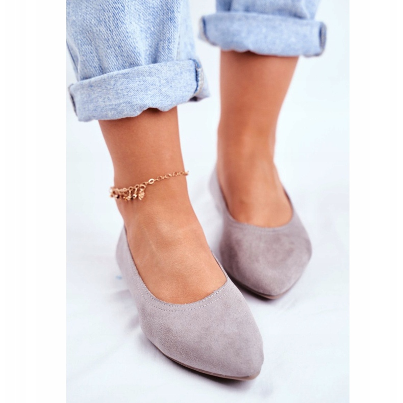 PS1 Ballerine Donna Eco-Suede Grigio Bellissima 2