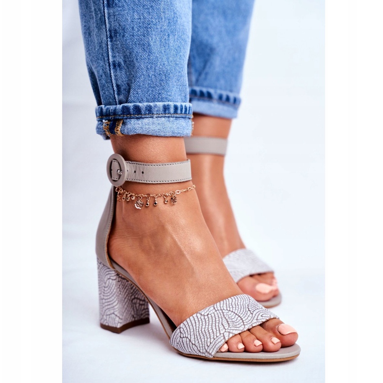 Sandali Donna Maciejka Pelle Grigia 04235-03/00-5 grigio 2