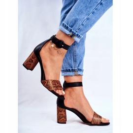 Sandali Donna Maciejka Pelle Arancio Rettile 04235-18/00-5 marrone nero arancia 1
