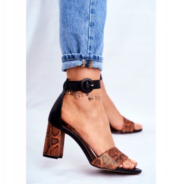 Sandali Donna Maciejka Pelle Arancio Rettile 04235-18/00-5 marrone nero arancia 2