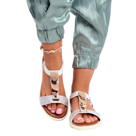 Evento sandali donna argento 20SD14 2067 bianco grigio 2