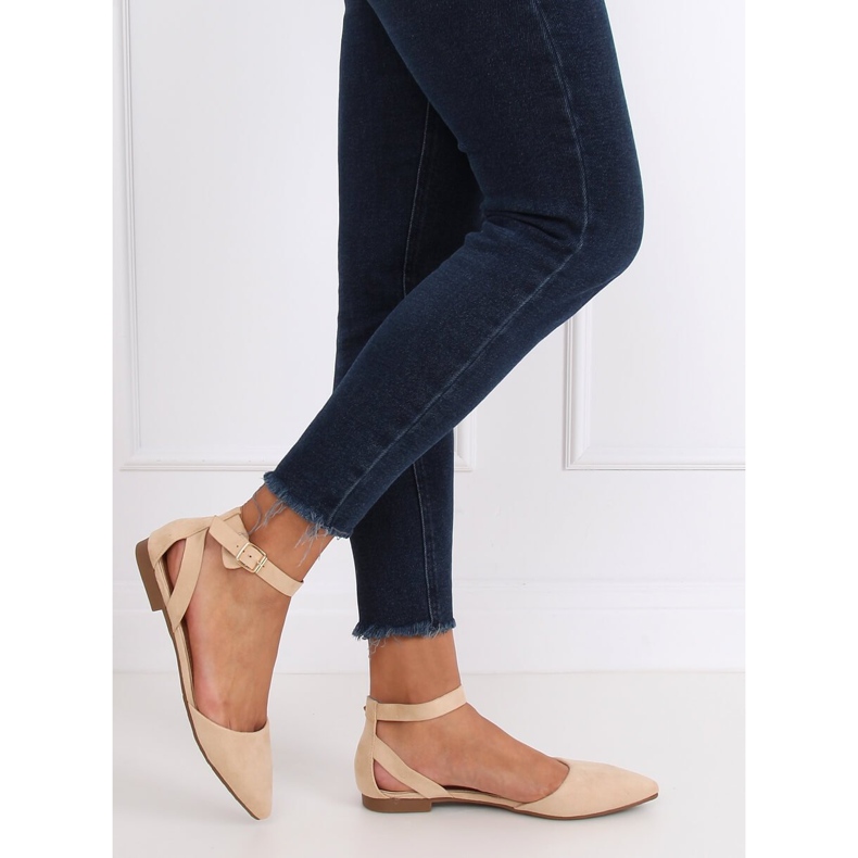 Ballerine con fibbia beige CL73P Beige 2