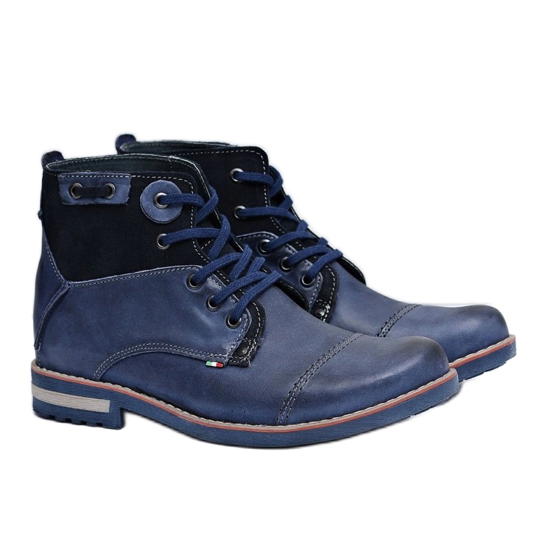 KOMODO Stivali da uomo blu navy scarpe alte Rebrand 1