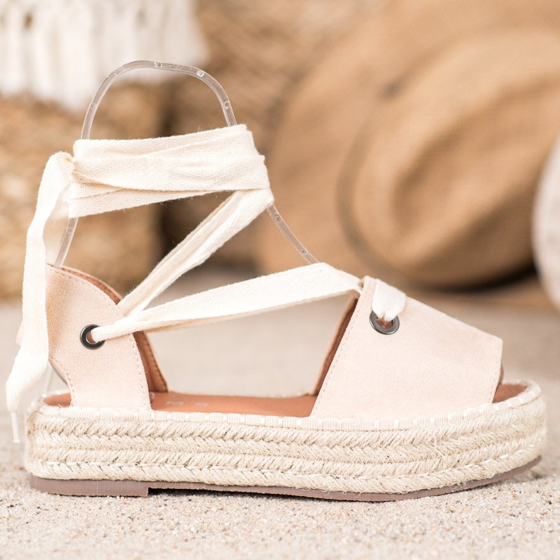 SHELOVET Espadrillas aperte marrone 2