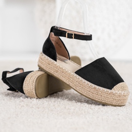 Seastar Espadrillas nere sulla piattaforma nero 2