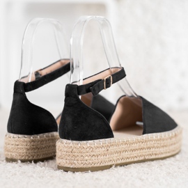 Seastar Espadrillas nere sulla piattaforma nero 1