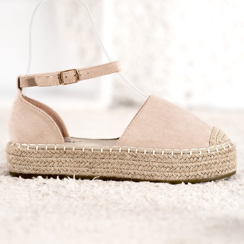 Seastar Espadrillas beige sulla piattaforma 1