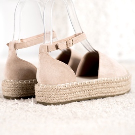 Seastar Espadrillas beige sulla piattaforma 2