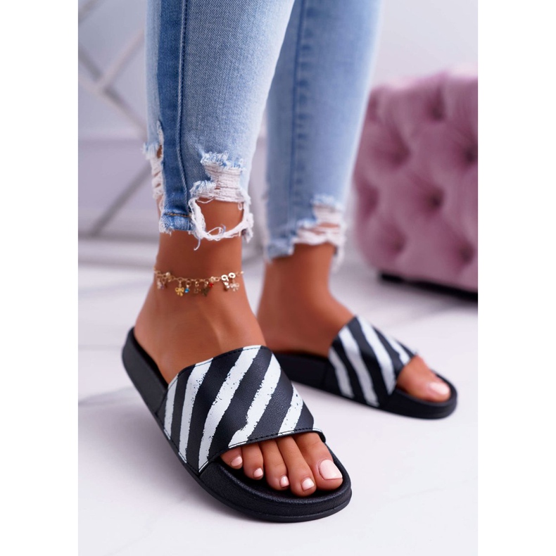 Pantofole nere da donna Aynna nero 1