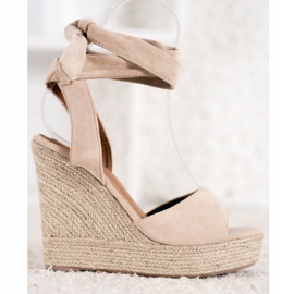 Seastar Sandali con espadrillas su tacchi alti beige 2