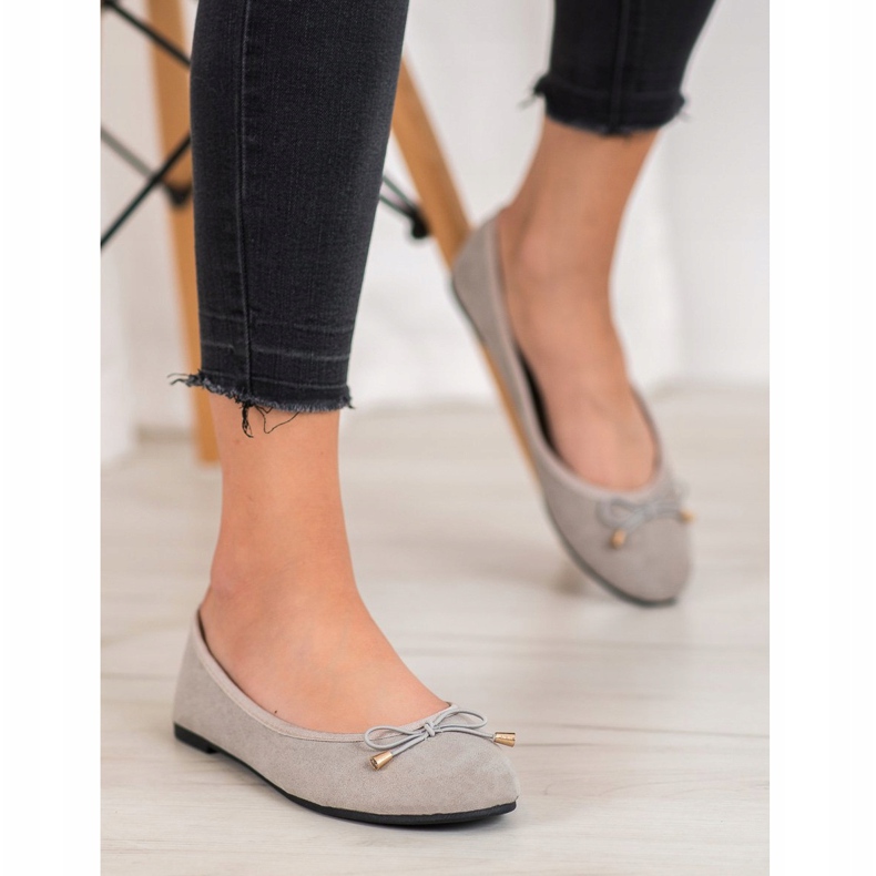 SHELOVET Ballerine casual grigio 1