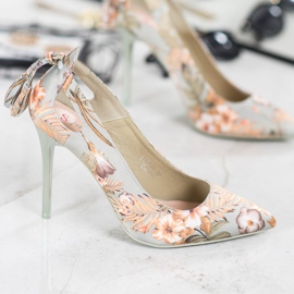 Seastar Spille alla moda tra i fiori multicolore verde 1