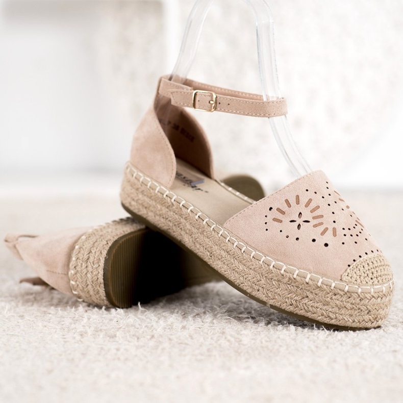 Seastar Espadrillas traforate sulla piattaforma beige 1