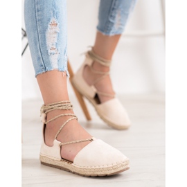Seastar Espadrillas In Pelle Scamosciata Con Bordo marrone 2