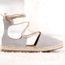 Seastar Espadrillas In Pelle Scamosciata Con Bordo grigio 2