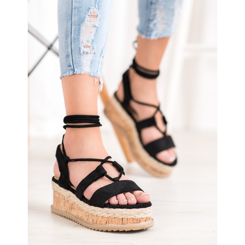 Seastar Zeppe alla moda legate nero 1