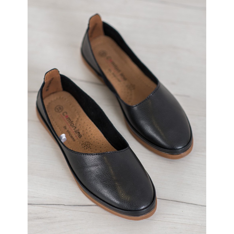 Scarpe VINCEZA Slip On in pelle nero 1
