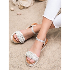 Mannika Zeppe eleganti con decorazioni grigio 2