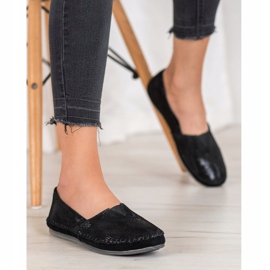 VINCEZA Slip in Pelle nero multicolore 2