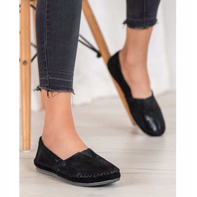 VINCEZA Slip in Pelle nero multicolore 2