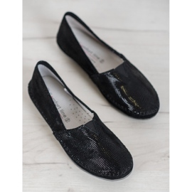 VINCEZA Slip in Pelle nero multicolore 1