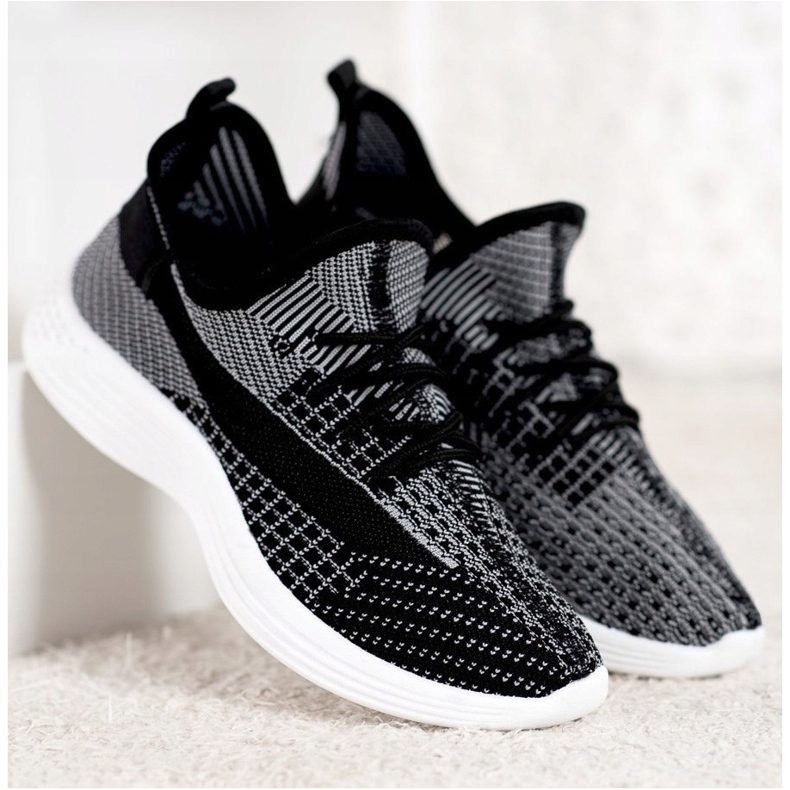 Scarpe in tessuto MCKEYLOR bianco nero 2