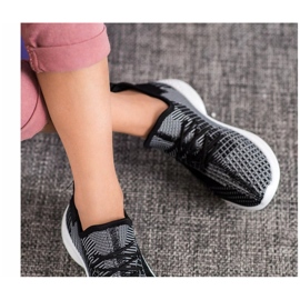 Scarpe in tessuto MCKEYLOR bianco nero 1