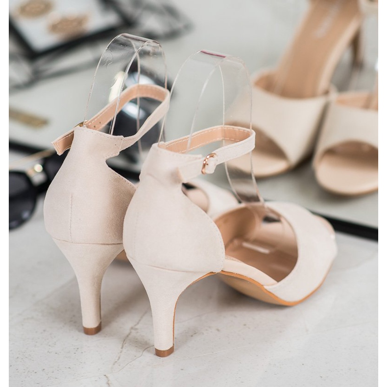 Eleganti décolleté VINCEZA open toe beige 2