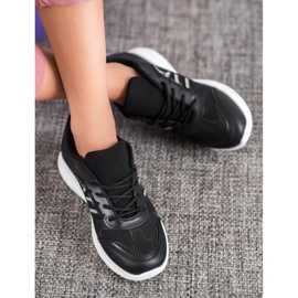 SHELOVET Scarpe comode con rete nero 1