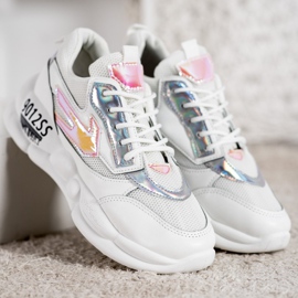 SHELOVET Sneakers Con Moda In Ecopelle bianco multicolore grigio 1