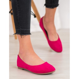 Ballerine classiche VINCEZA in camoscio rosa 1