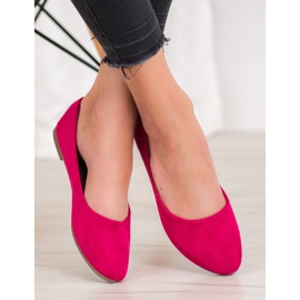 Ballerine classiche VINCEZA in camoscio rosa 2