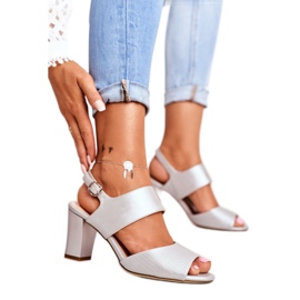 Sandali Donna Con Tacco Alto Sergio Leone Argento SK778 marrone grigio 1