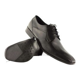 Scarpe da uomo in pelle Pilpol 1261 nere nero 3