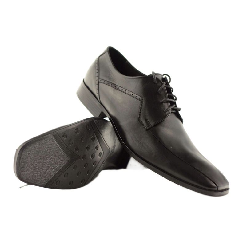 Scarpe da uomo in pelle Pilpol 1261 nere nero 3