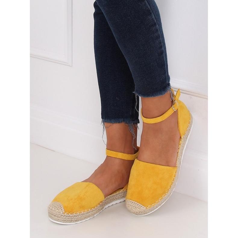 Espadrillas miele da donna JH95P Giallo 2