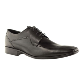 Scarpe da uomo in pelle Pilpol 1261 nere nero 1