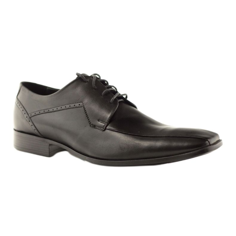 Scarpe da uomo in pelle Pilpol 1261 nere nero 1