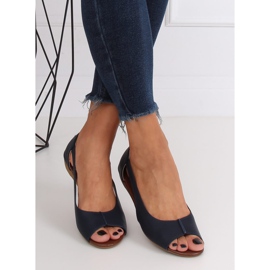 Scarpe aperte blu navy NH-23P DK.BLUE 2