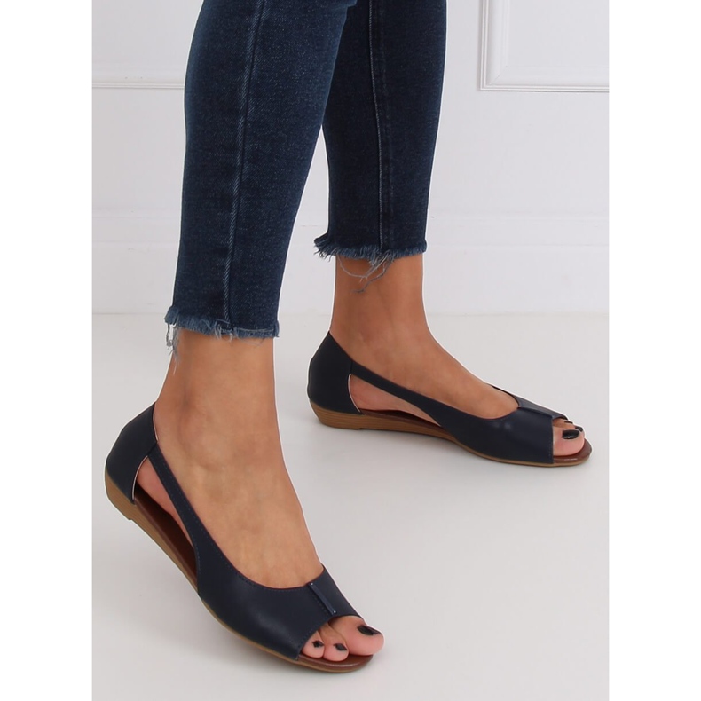 Scarpe aperte blu navy NH-23P DK.BLUE 1