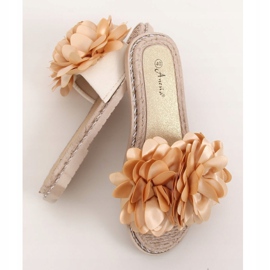 Pantofole da donna beige N-73 Beige 1