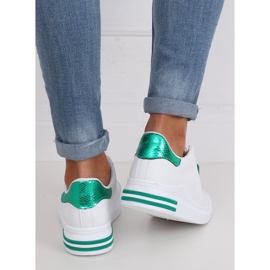 Scarpe sportive da donna bianche NB320P-5 WHITE / GREEN bianca 1