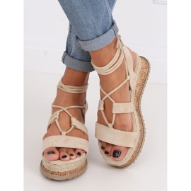 Sandali espadrillas beige JH116 Beige 1